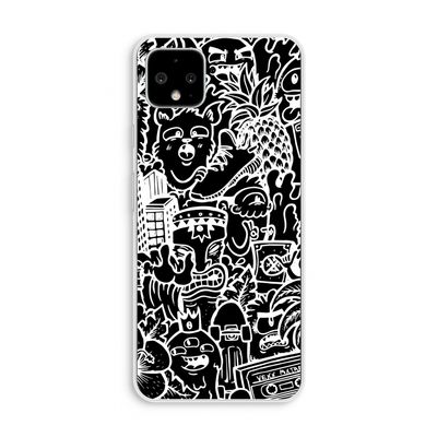 Vexx Black Mixtape: Pixel 4 XL Transparant Hoesje