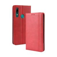 Magnetische Buckle retro Crazy Horse textuur horizontale Flip lederen case voor Huawei P Smart Z met houder & kaartsleuven & fotolijstjes (rood)