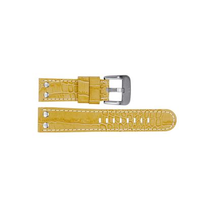 TW Steel horlogeband TWB34 Leder Beige 22mm + wit stiksel