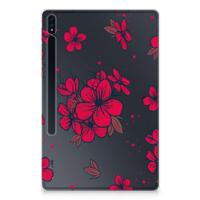 Samsung Galaxy Tab S7 Plus | S8 Plus | Siliconen hoesje | Blossom Red