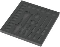 Wera 9822 Schuimrubberen inzetstuk voor 8000 C Zyklop ratel 1/2" Set 1, zonder gereedschap, 344 x 30 x 392 mm - 05137322001