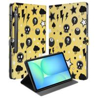 Book Case Hoesje met Standaard Punk Yellow Samsung Galaxy Tab S10 FE Plus Book Case Hoesje met Standaard Punk Yellow Samsung Galaxy Tab S10 FE Plus