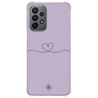 Samsung Galaxy A23 shockproof hoesje - Hart lila