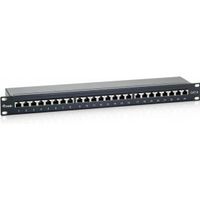 Equip Patch Panel 19 Cat.6-/Class E 24-Port, 1 U, black