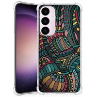 Samsung Galaxy S24 Plus Doorzichtige Silicone Hoesje Aztec - thumbnail
