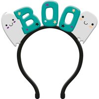 Halloween thema verkleed diadeem - one size - zwart/blauw - kinderen