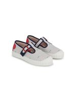 Kenzo Kids baskets à rayures - Blanc