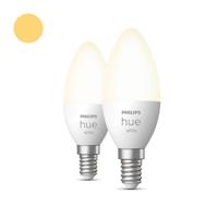 Philips Lichtbron kaarsHue - E14 - 6W - White set van 2 - 929003021102
