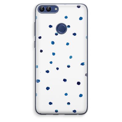 Blauwe stippen: Huawei P Smart (2018) Transparant Hoesje