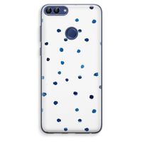 Blauwe stippen: Huawei P Smart (2018) Transparant Hoesje
