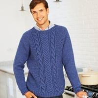 Breipatroon Stylecraft Life Aran No. 8930 Heren trui