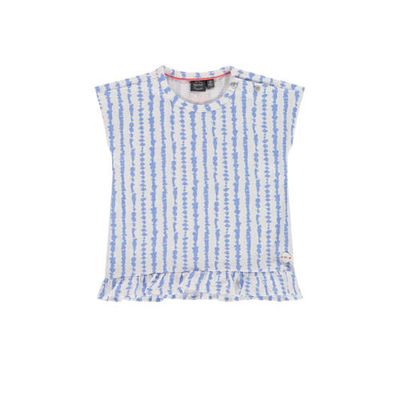 Babyface gestreept T-shirt lavendelblauw/wit Babyface gestreept T-shirt lavendelblauw/wit
