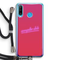 Vice Glow: Huawei P30 Lite Transparant Hoesje met koord