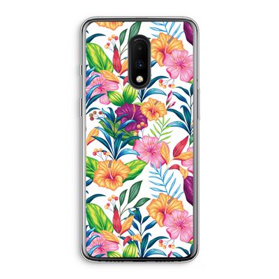Tropisch 2: OnePlus 7 Transparant Hoesje