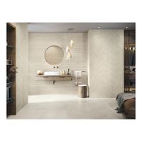 Baldocer Cerámica Larchwood Wandtegel | 40x120 cm | Gerectificeerd | Houtlook | Mat Licht beige