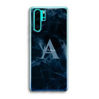 Midnight Marble: Huawei P30 Pro Transparant Hoesje