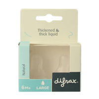 Flesspeen large natural 6+ maanden 2 Stuks