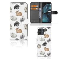 Telefoonhoesje | Met pasjeshouder | voor Motorola Moto G14 Konijntjes