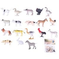 Plastic speelgoed figuren boerderij dieren 24 stuks - thumbnail