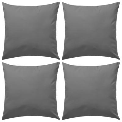 VidaXL Buitenkussens 45x45 cm grijs 4 st