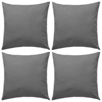 VidaXL Buitenkussens 45x45 cm grijs 4 st
