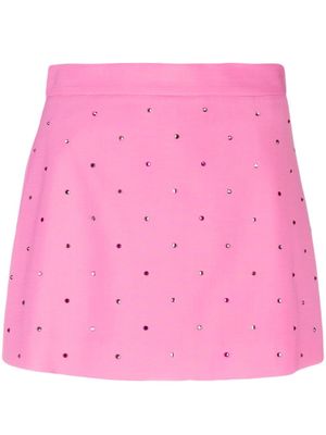 MSGM jupe-short cloutée à taille haute - Rose