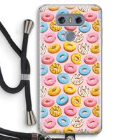 Pink donuts: LG G6 Transparant Hoesje met koord