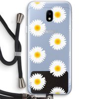 Margrietjes: Samsung Galaxy J3 (2017) Transparant Hoesje met koord