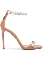 Aquazzura sandales Maxi-Tequila 105 mm en cuir - Tons neutres