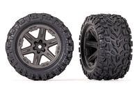 Traxxas - Tires & wheels, assembled, glued (2.8') (RXT gray) (TRX-6763)