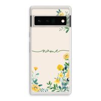 Gele bloemen: Google Pixel 6 Pro Transparant Hoesje
