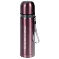 Thermosfles Metallic - RVS - isoleerfles - roze - 500 ml - Thermoflessen - met draaglus