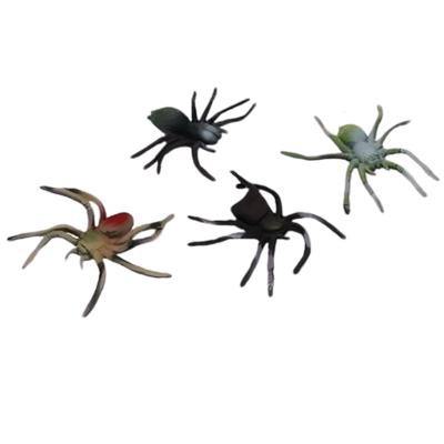 Griezelige spin speelfiguur - 4x - 10 cm - Halloween/Horror decoratie