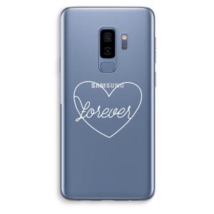 Forever heart pastel: Samsung Galaxy S9 Plus Transparant Hoesje