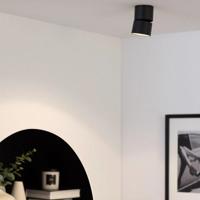 Plafondlamp zwart &apos;Nuba&apos; 7W LED Circulair verstelbaar modern verstelbaar