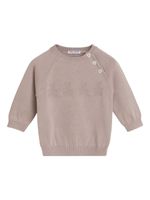 Brunello Cucinelli Kids pull en coton à col rond - Rose