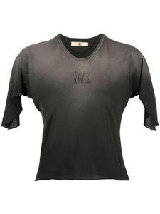 KNWLS t-shirt crop à logo imprimé - Gris