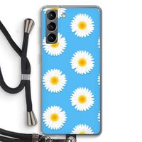 Margrietjes: Samsung Galaxy S21 Transparant Hoesje met koord