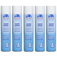 Sneeuwspray - 5x - grote bus - 600 ml - kunstsneeuw - nepsneeuw Sneeuwspray - 5x - grote bus - 600 ml - kunstsneeuw - nepsneeuw