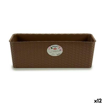 Plantenbak Stefanplast Bruin Plastic 18 x 16 x 48,5 cm 49 x 16 x 18 cm (12 Stuks)