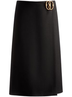 Bally jupe à plaque logo - Noir