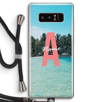 Pacific Dream: Samsung Galaxy Note 8 Transparant Hoesje met koord