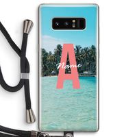 Pacific Dream: Samsung Galaxy Note 8 Transparant Hoesje met koord