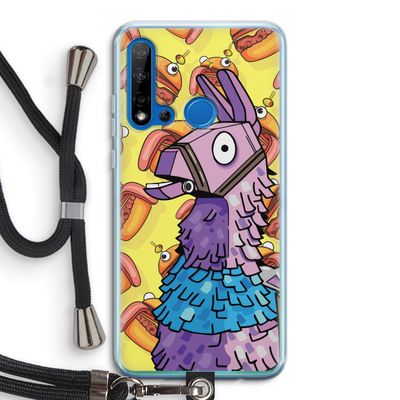 Loot Burger: Huawei P20 Lite (2019) Transparant Hoesje met koord