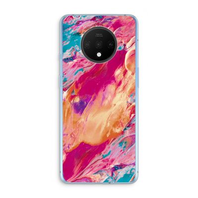 Pastel Echoes: OnePlus 7T Transparant Hoesje