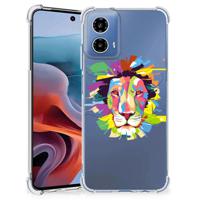 Motorola Moto G34 Stevig Bumper Hoesje Lion Color