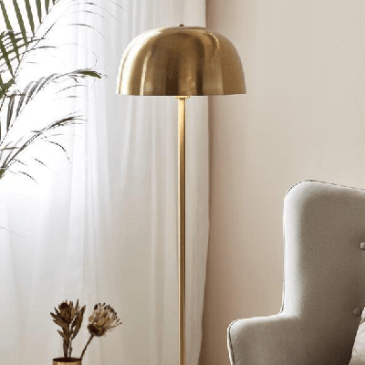 Staande lamp messing &apos;Cera&apos; e27 140 cm