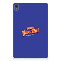 Lenovo Tab P11 | P11 Plus Back cover met naam Never Give Up