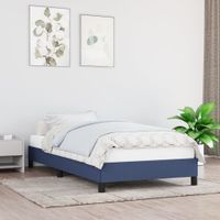 Bedframe stof blauw 100x200 cm - thumbnail