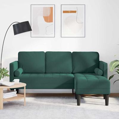 Bankstel Donkergroen 173 x 131 x 67 cm Fluweel